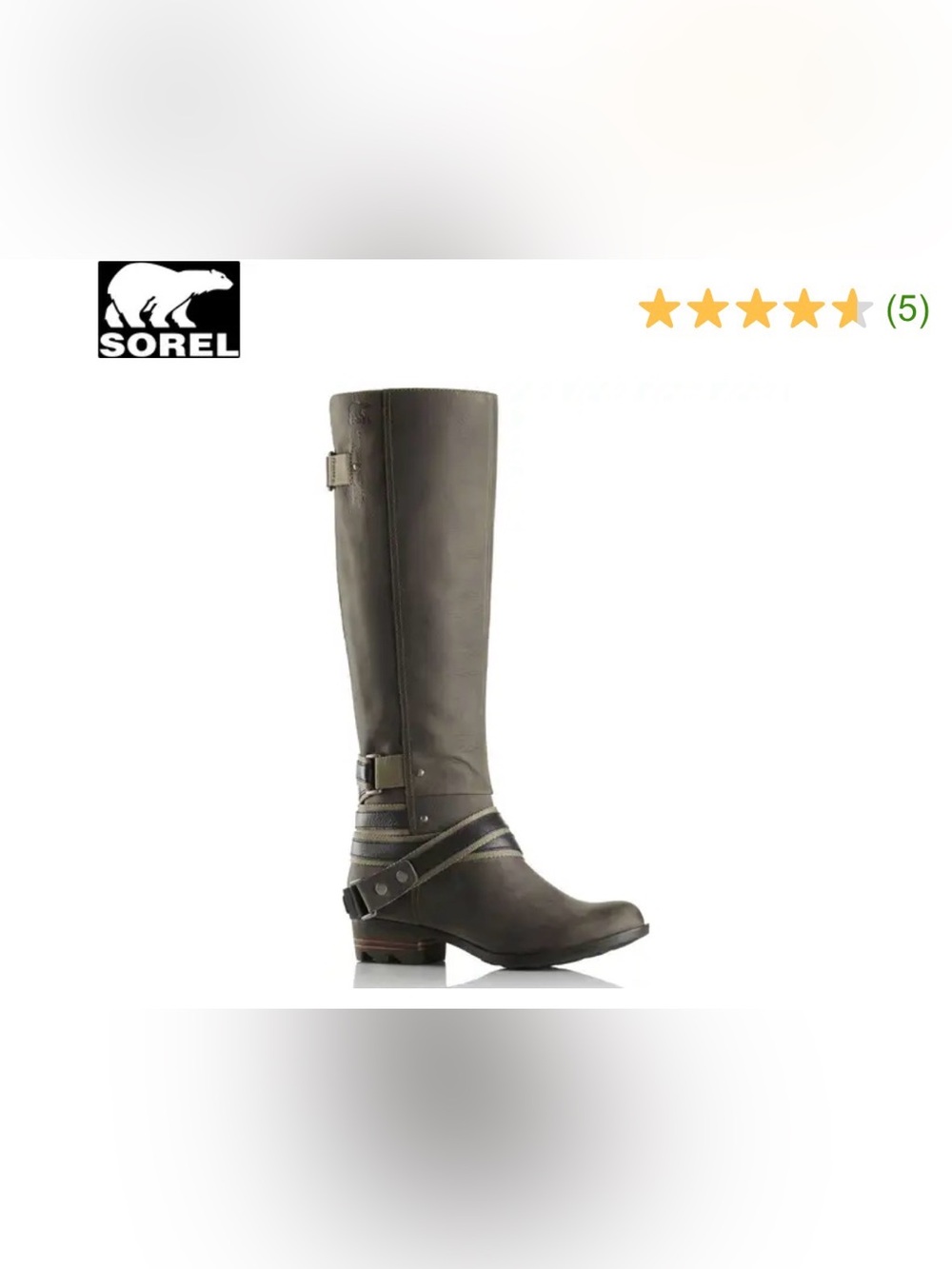 NWOB Sorel Lolla Tall Casual Boot with Buckle Accents Size 8 (EU 39)